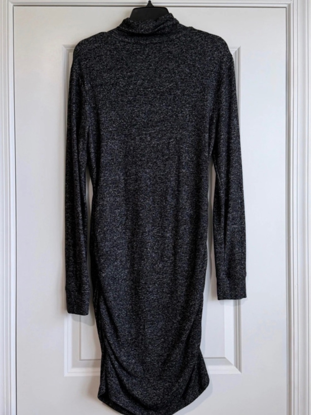 Athleta Malaga Turtleneck Sweater Dress Medium Charcoal Gray Long Sleeve